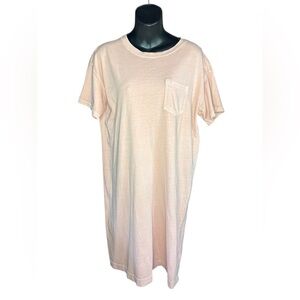 Old Navy women’s soft pink 100% cotton T shirt dress in a sz M tall preloved